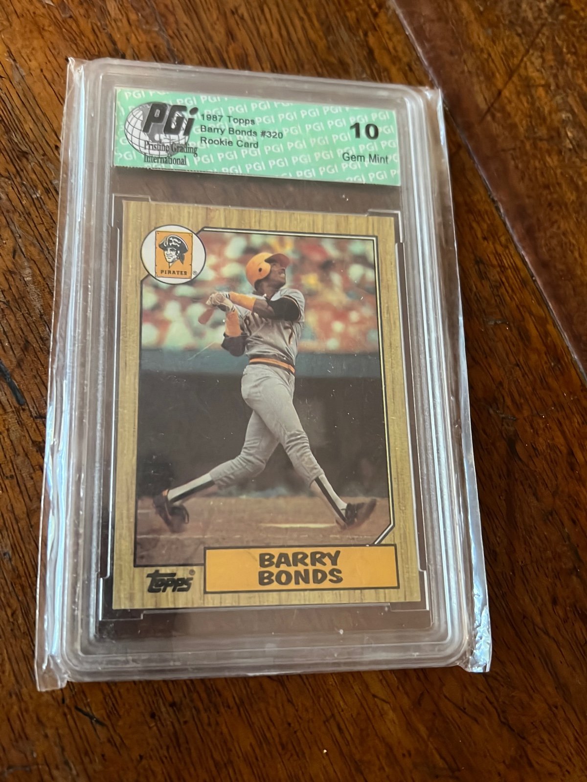 PGI 1987 Topps rookie card Barry bonds 320
