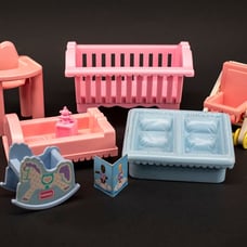Vintage 90's Playskool Dollhouse Sweet Dreams Nursery (Partial)
