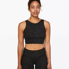 LULULEMON Stronger as One Long Line Bra *lululemon X Barrys Black Size 4 VEUC
