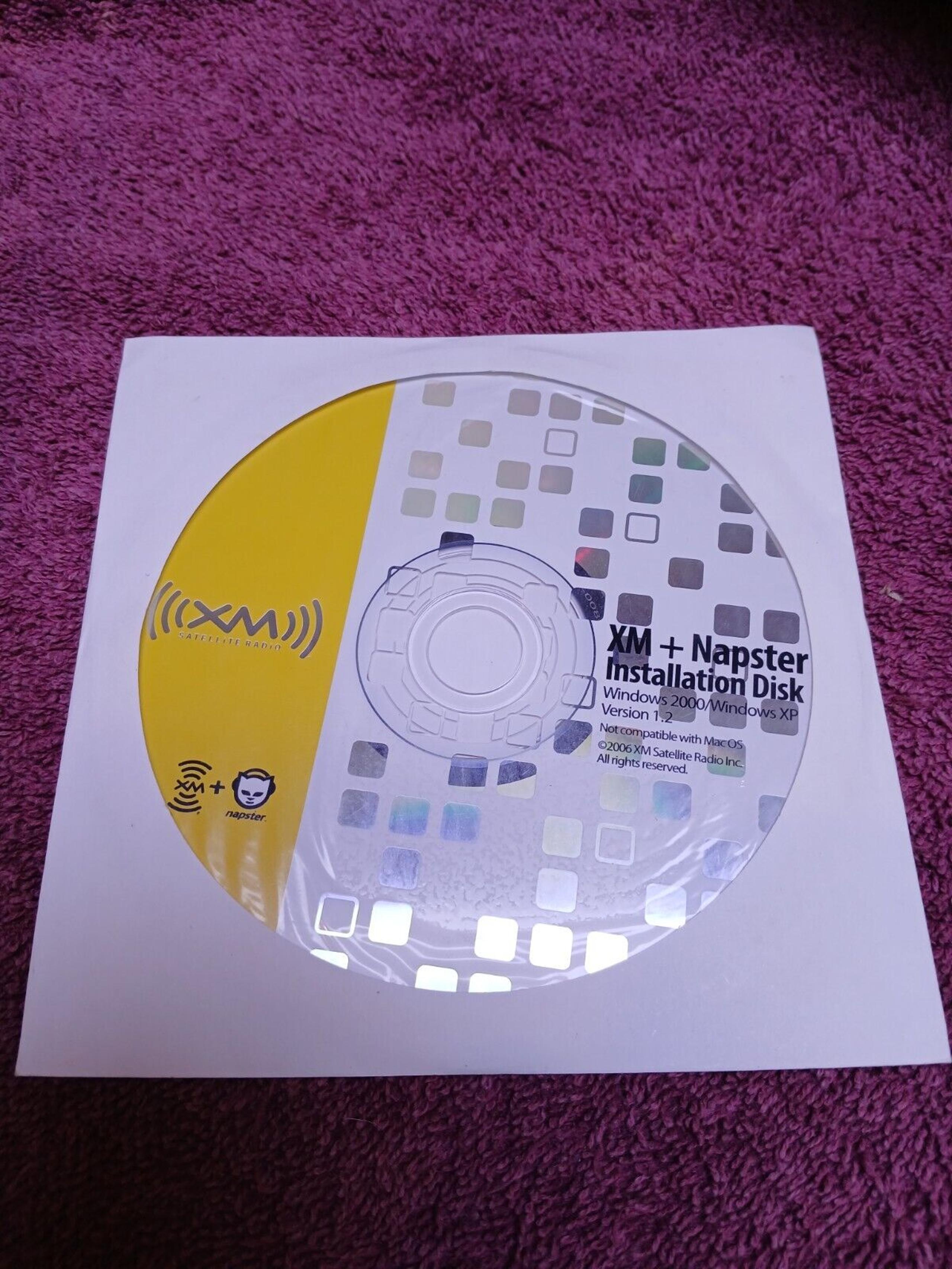 Vintage 2006 XM Napster Installation Software v1.2 Disc CD Windows 2000 XP