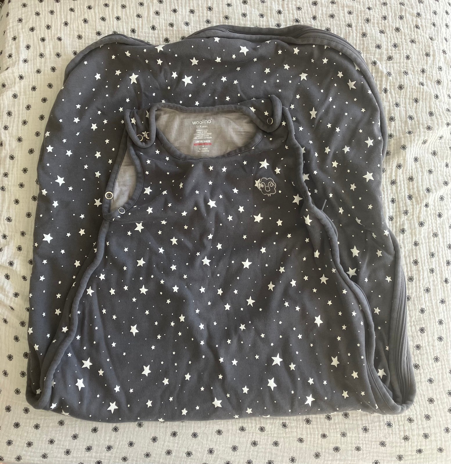 Woolino Sleep Sack Stars Pattern (2-4 years old)
