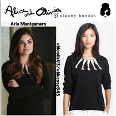 Alice + Olivia “Intarsia Legs” sweater XS