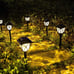 8 Pack LED Solar Lights, Waterproof Outdoor Solar Powered Pathway Light