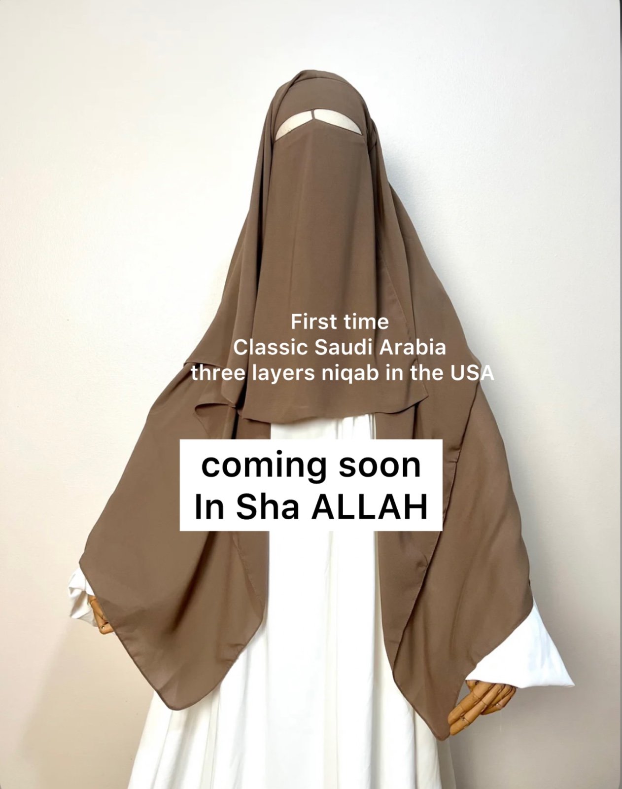 Three layers niqab nose string