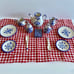 VINTAGE Winterthur Miniature Porcelain Picnic Set (w/ basket)