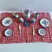 VINTAGE Winterthur Miniature Porcelain Picnic Set (w/ basket)