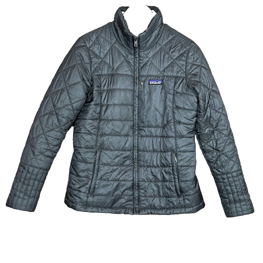 Patagonia Radalie Puffer Jacket Women's M Gray Insulated Lightweight Packable