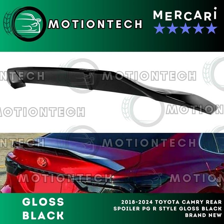 2018-2024 Toyota Camry Rear Spoiler PG R Style Gloss Black Brand New