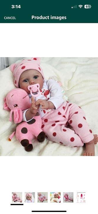 Reborn Baby Dolls - 22 inches Realistic Newborn Soft Vinyl Baby Dolls Toy