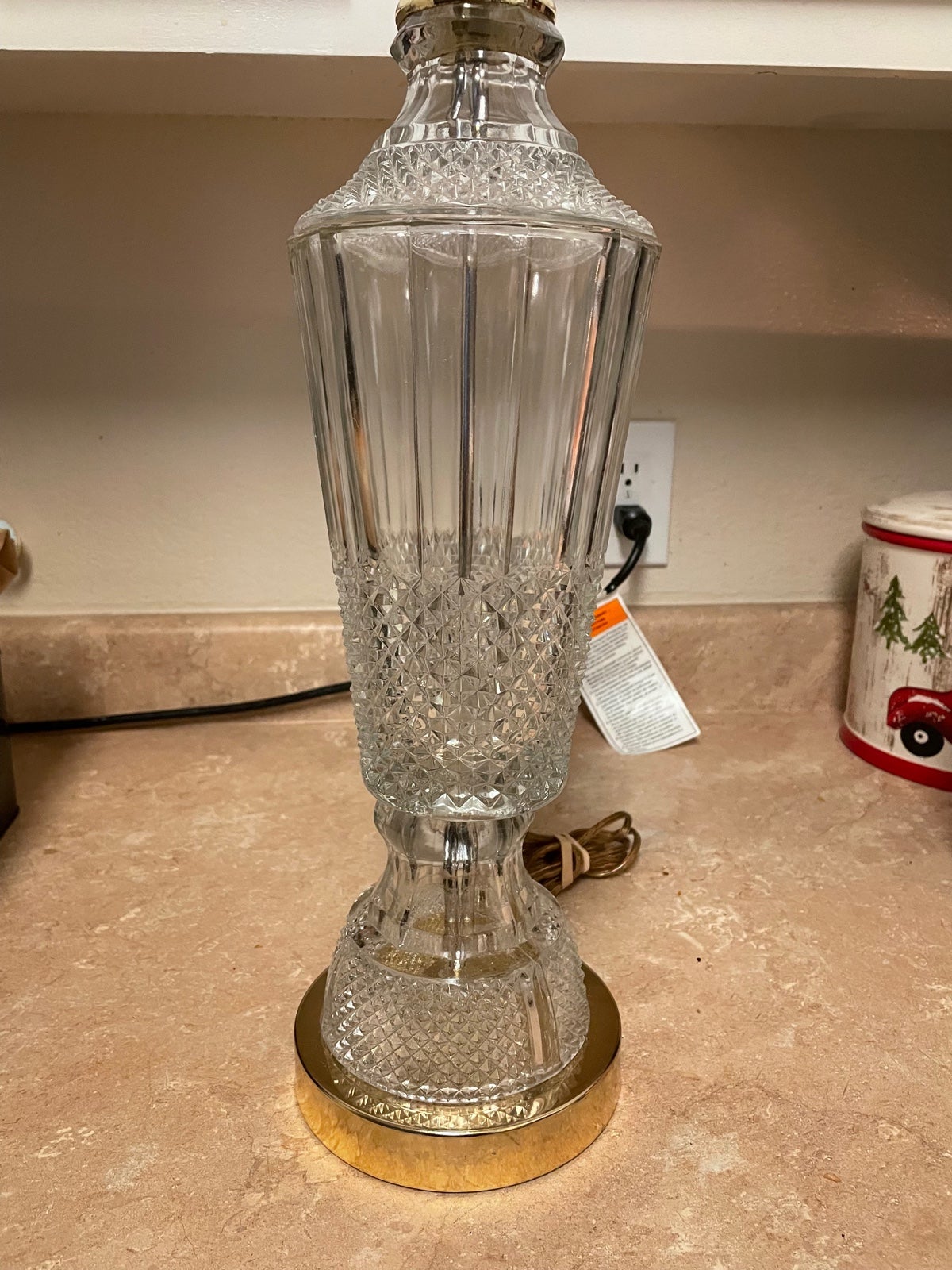 Vintage rare glass lamp