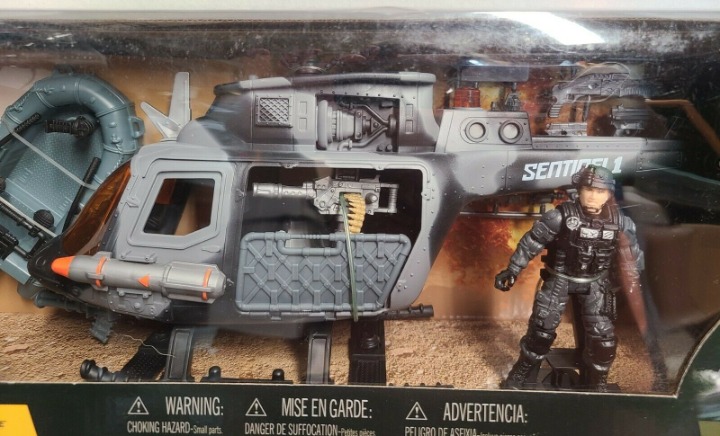 True Heroes Sentinel 1 Sentry Outpost Helicopter & Boat Playset