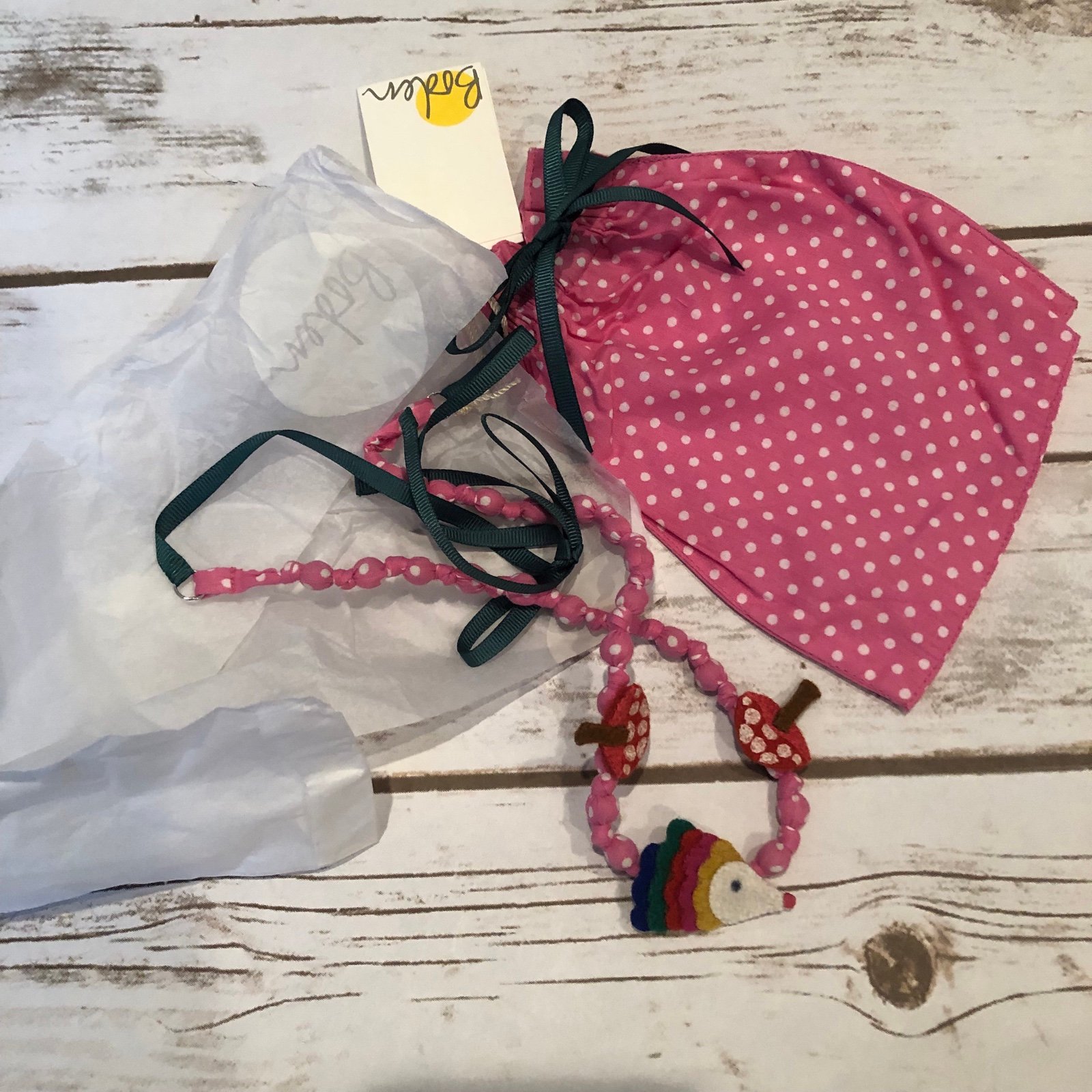 Mini Boden hedgehog necklace