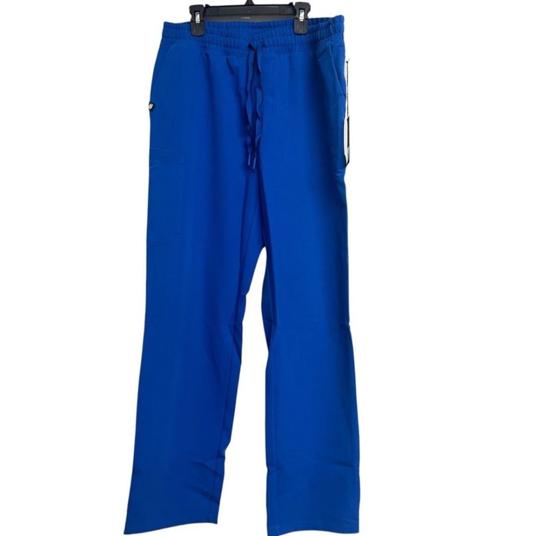 New Jaanuu Rhodes Straight Scrub Pants in Royal Blue