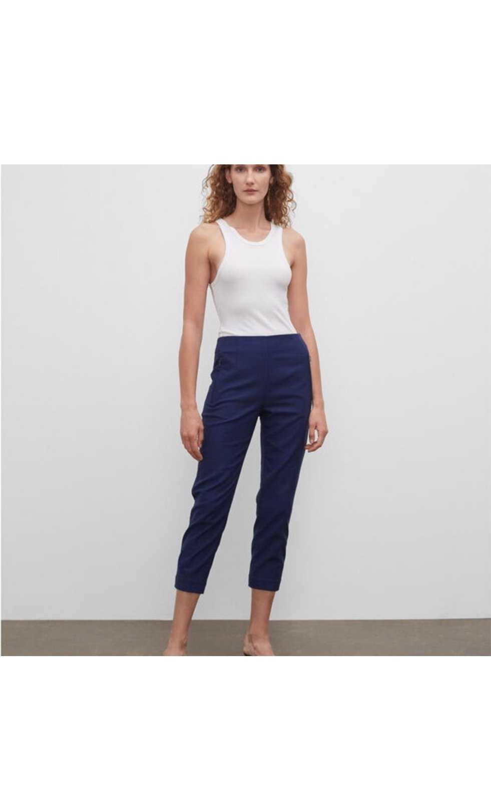 Brand New Club Monaco Navy Blue Cropped Pants