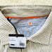 Left Coast Tee NWT Men's Size L Cabo Striped Taupe Long Sleeve Shirt Shaped Fit