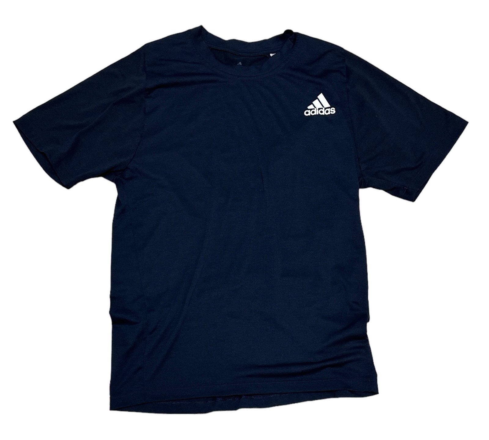 Adidas Men’s Freelift Tennis Climalite Black Top White Logo Tee T-Shirt Size S