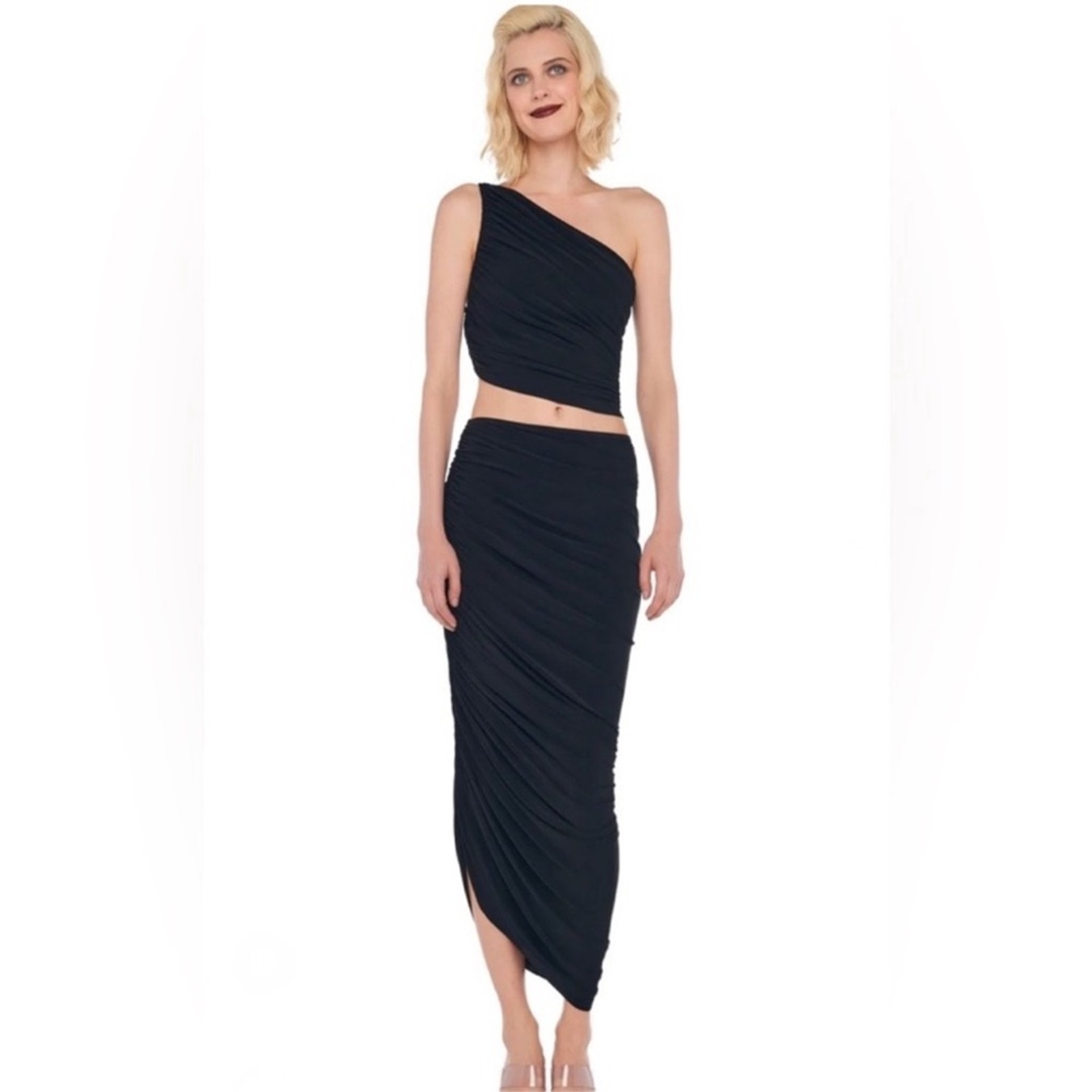 Norma Kamali Women's Diana Long Skirt - Black - Large - New with tags