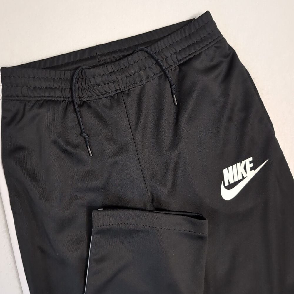 Nike Athletic Pants Reg Straight Fit Black Men's Sm 29x33 100% Polyester Red Tag