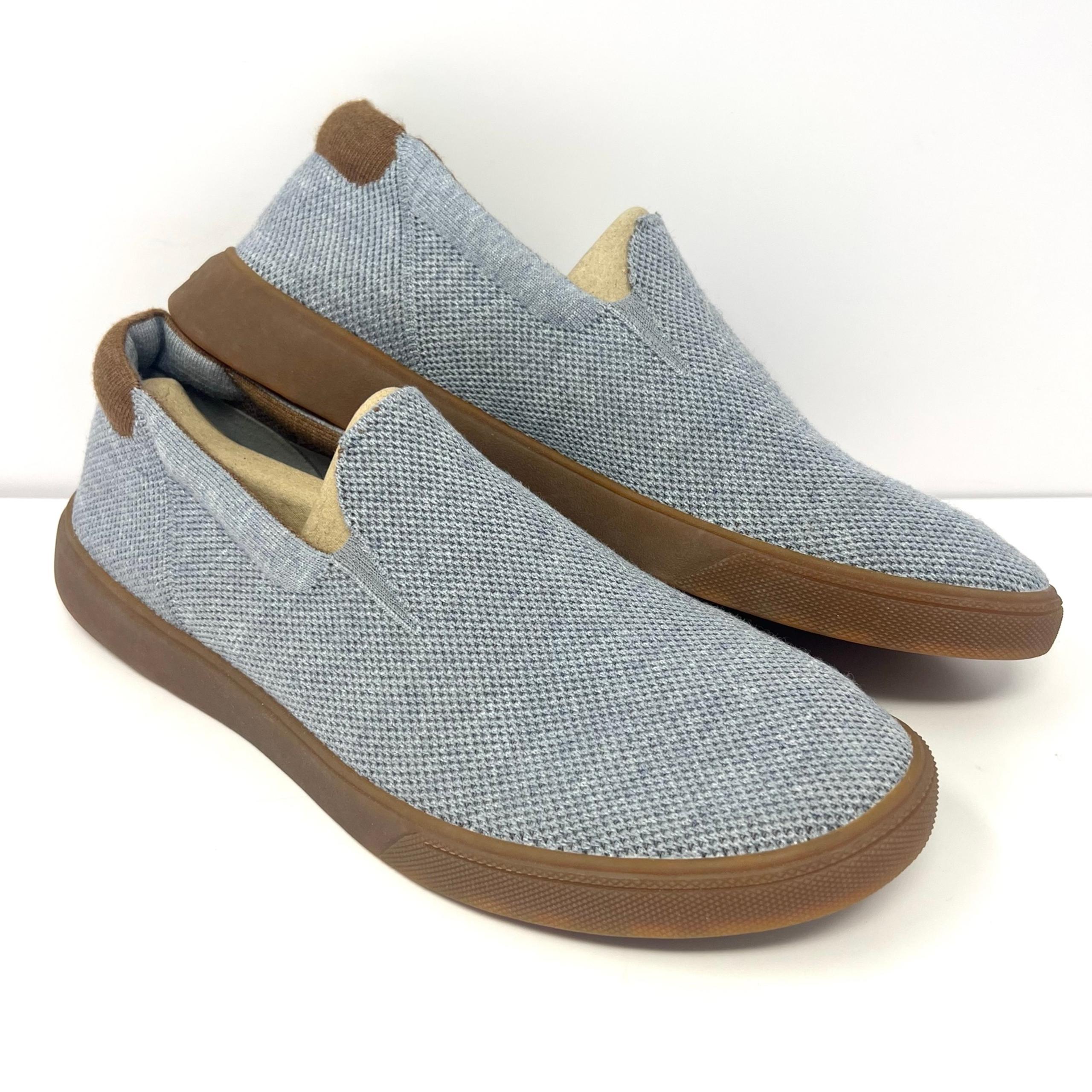 Peter Millar Men’s Drift Slip On Sneaker Sz 11 Grey Knit Casual Shoe NWOB NEW
