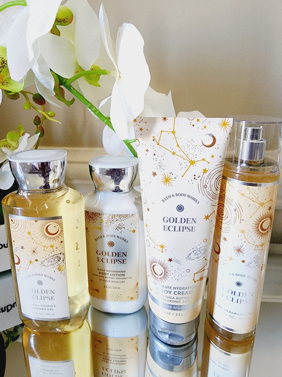 Bath and body works golden Eclipse Set 4 pcs