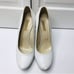 R & RENZI GIANMARCO LORENZI White Leather Stiletto Heels Size 9