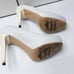 R & RENZI GIANMARCO LORENZI White Leather Stiletto Heels Size 9