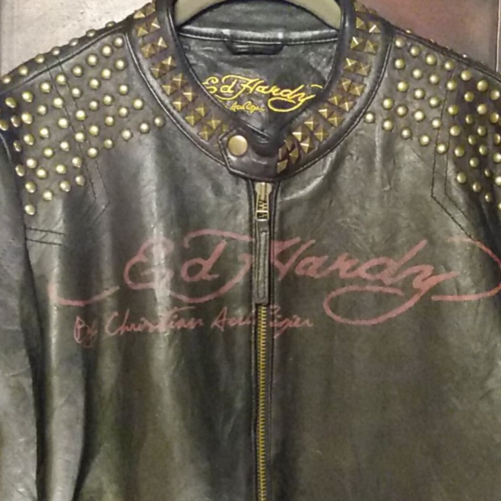 NWOT Vintage Ed Hardy Biker Jacket