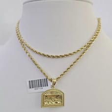 10K Gold Last Supper Pendant
