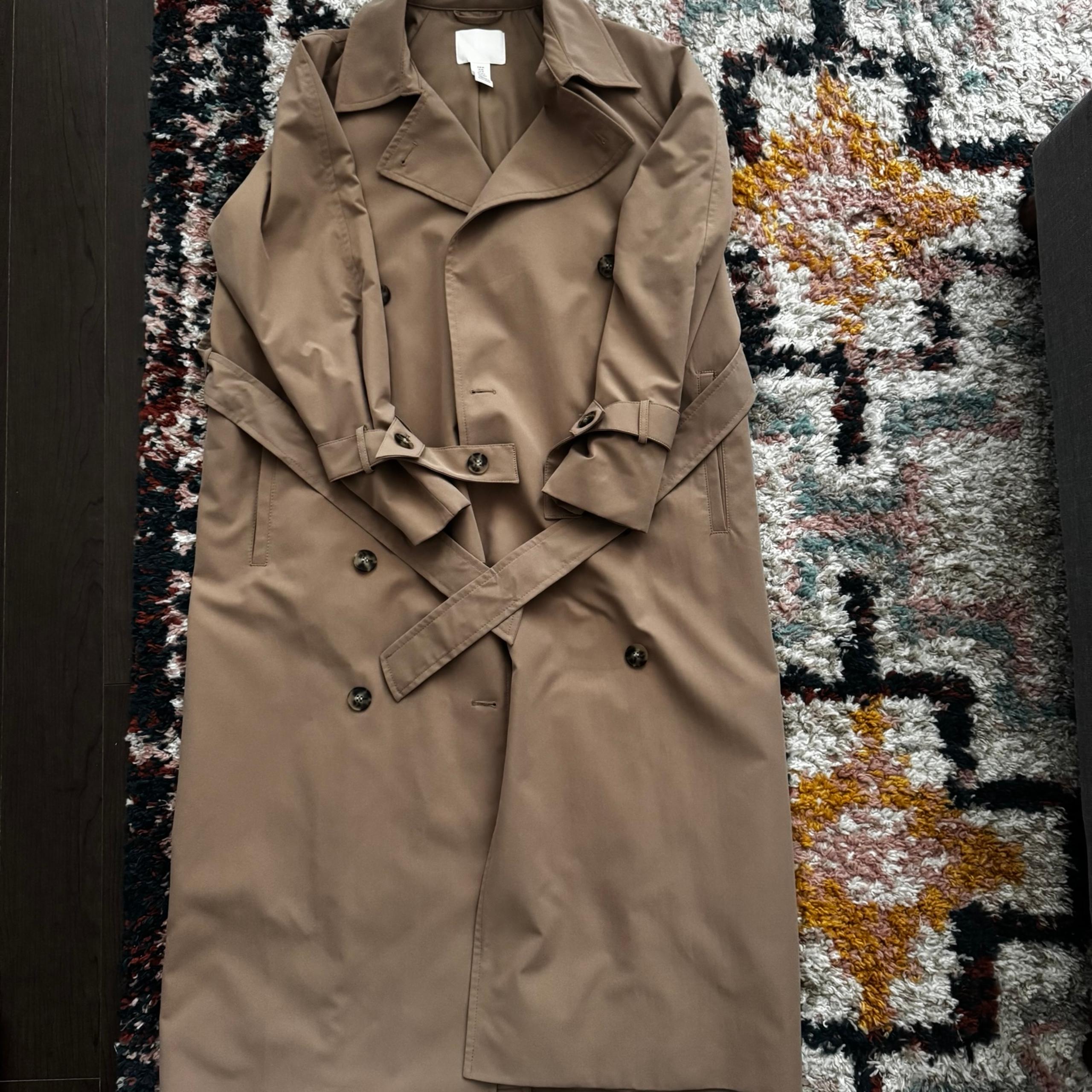 H&M Long Beige Trench Coat