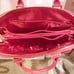 Joy Mangano Iman Red Leather Satchel Purse