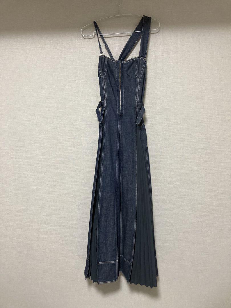 CASA FLINE Dark Blue Denim Dress