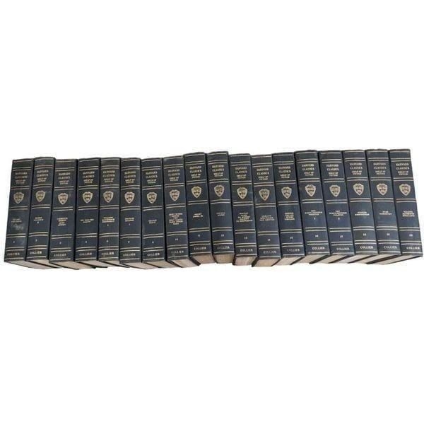 Set of 18 Harvard Classics 1917 Shelf of Fiction Books Collier Volume Lot