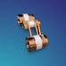 Vintage Binoculars Magnificent Opera Binoculars Gold & Mother Of Pearl With Case
