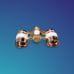 Vintage Binoculars Magnificent Opera Binoculars Gold & Mother Of Pearl With Case