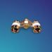 Vintage Binoculars Magnificent Opera Binoculars Gold & Mother Of Pearl With Case