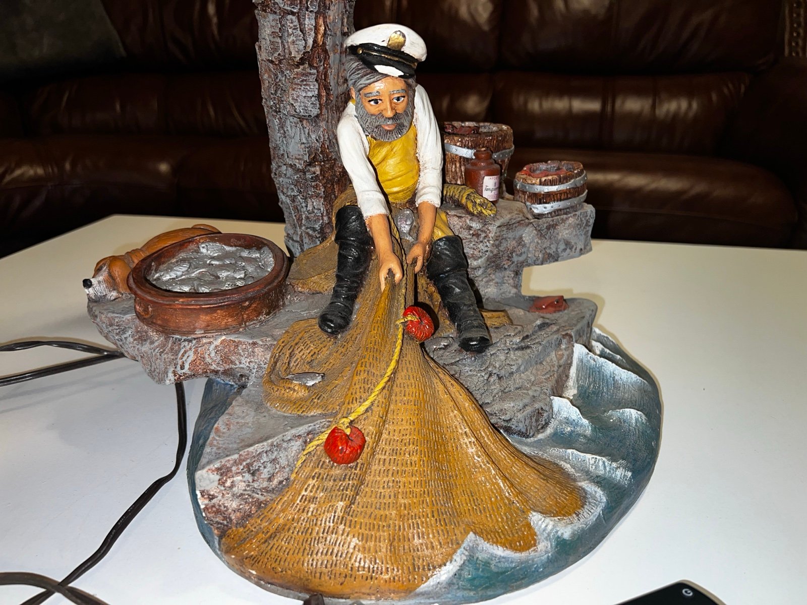 Vintage Nautical fisherman lamp