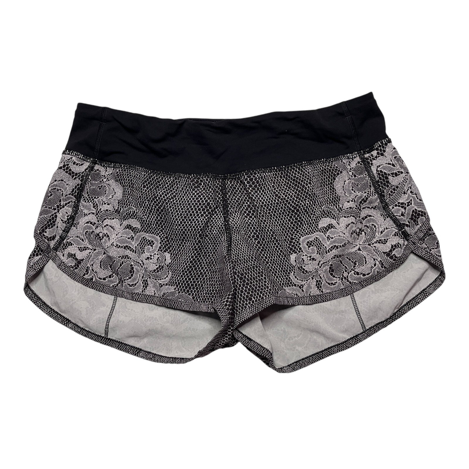 Lululemon Speed Short Florence Speed Short White Black / Black