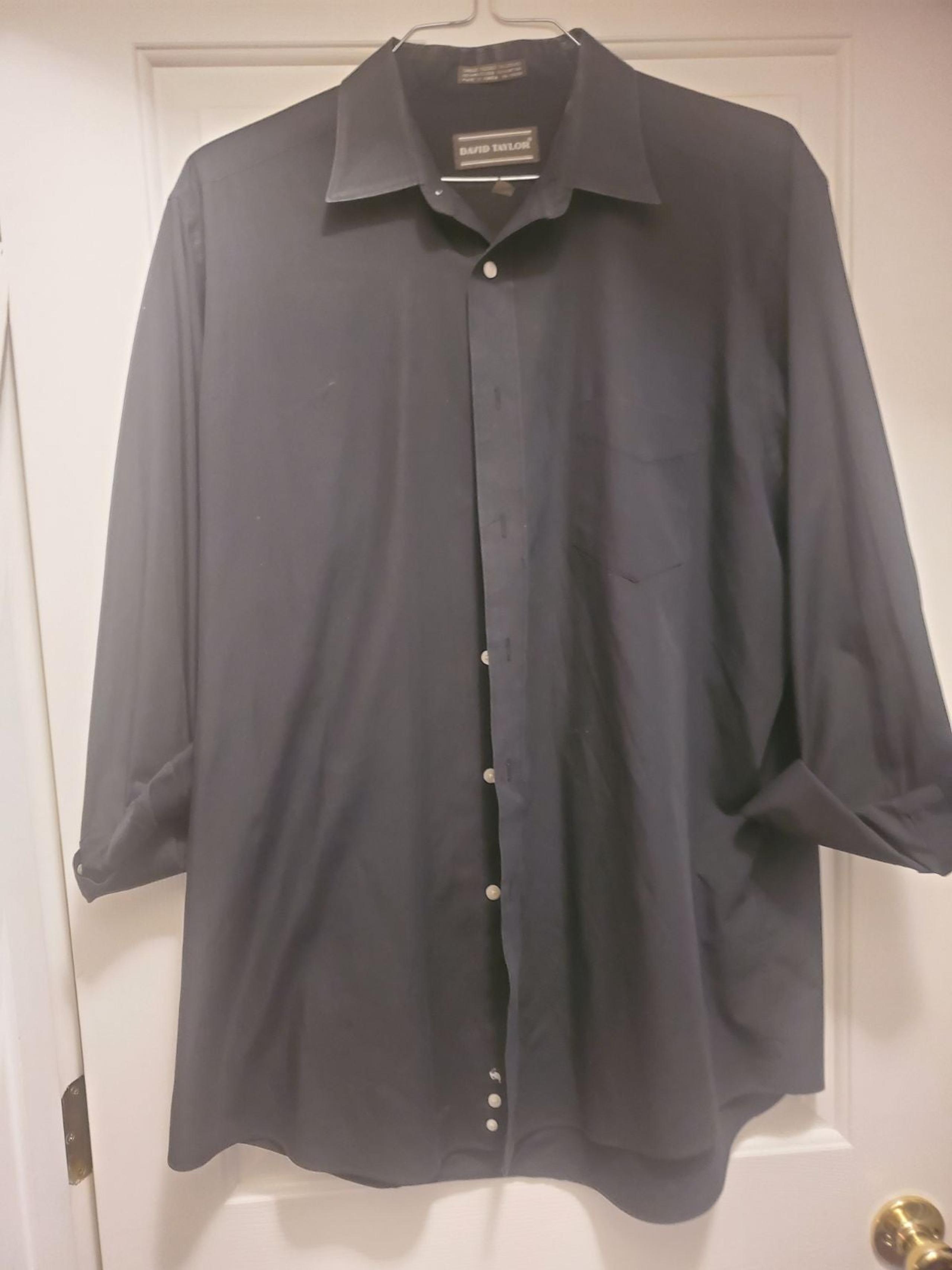 David Taylor Long Sleeve Button Down 17.5/36-37