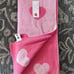 Bella Lux Reversible Valentine’s Heart Pink Throw
