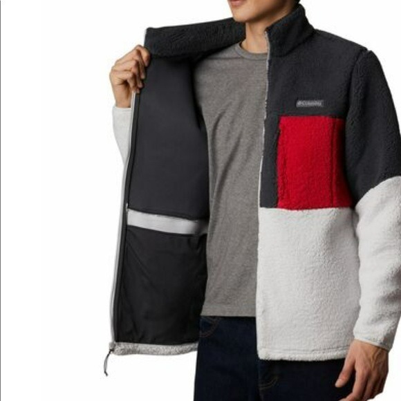 Columbia fleece heaving mountain jacket full zip men's medium
