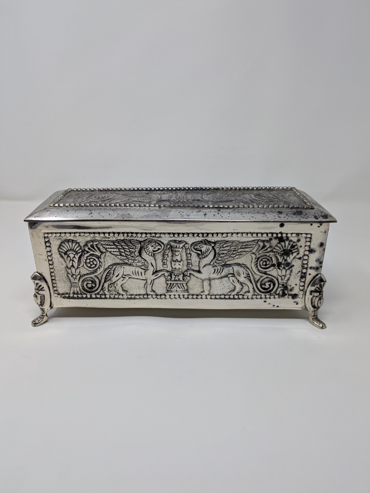 Vintage Neoclassical-S tyle Laquered Trinket Box