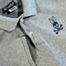Psycho Bunny Polo Shirt Mens Size 6 Large Gray Pima Cotton Embroidered Logo Golf