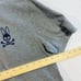 Psycho Bunny Polo Shirt Mens Size 6 Large Gray Pima Cotton Embroidered Logo Golf