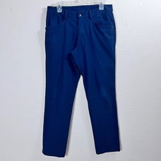 Lululemon Size 32x29 Mens Navy Blue Classic Preppy Straight Chino Trousers Pants
