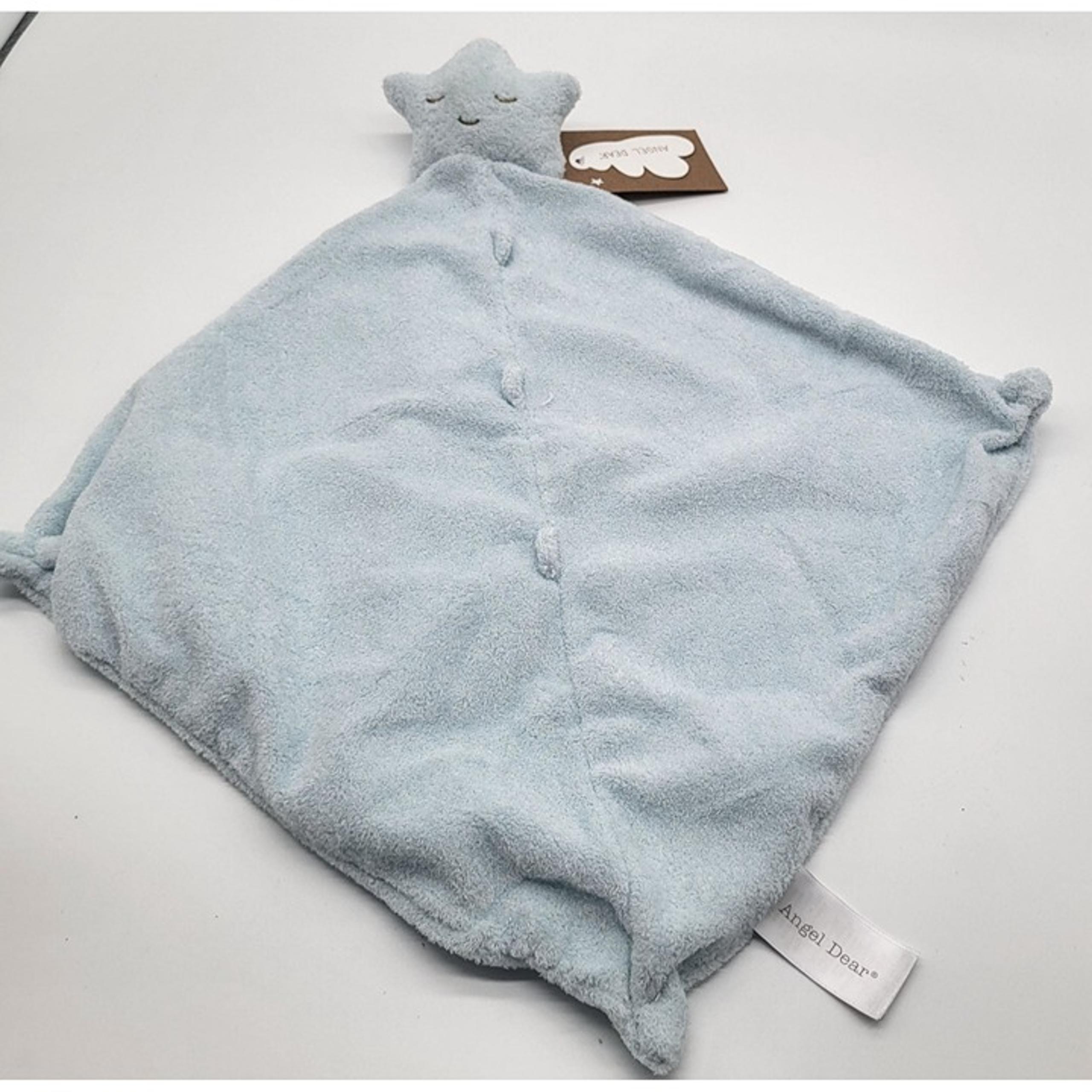 Angel Dear Star Lovie Blankie Security Blue Soft Lovey Blanket Plush NWT