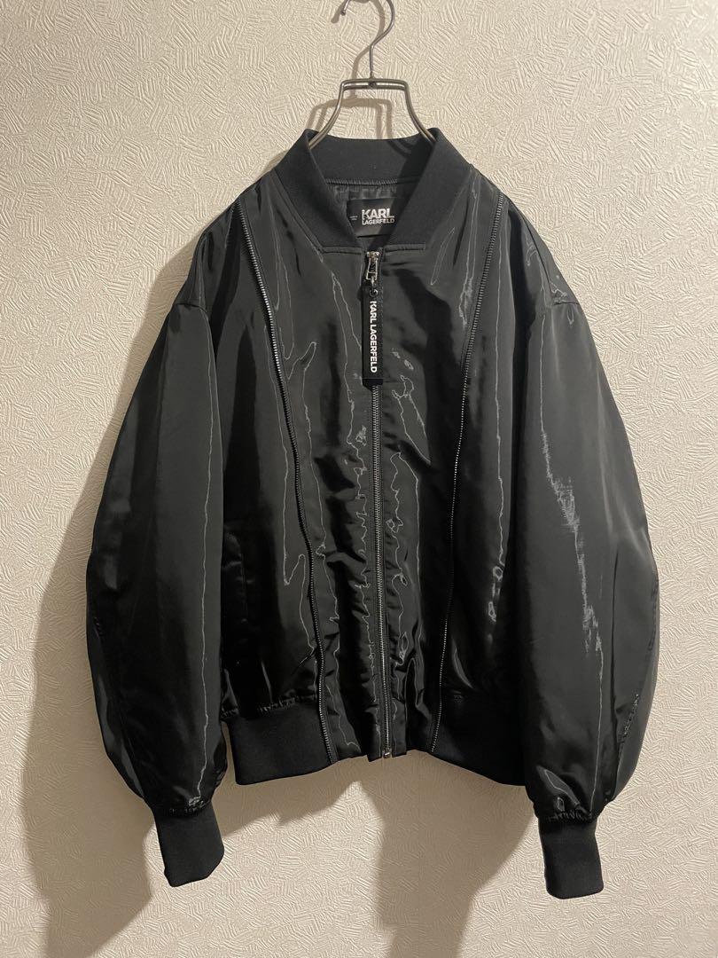 KARL LAGERFELD Zip Design MA-1 Jacket
