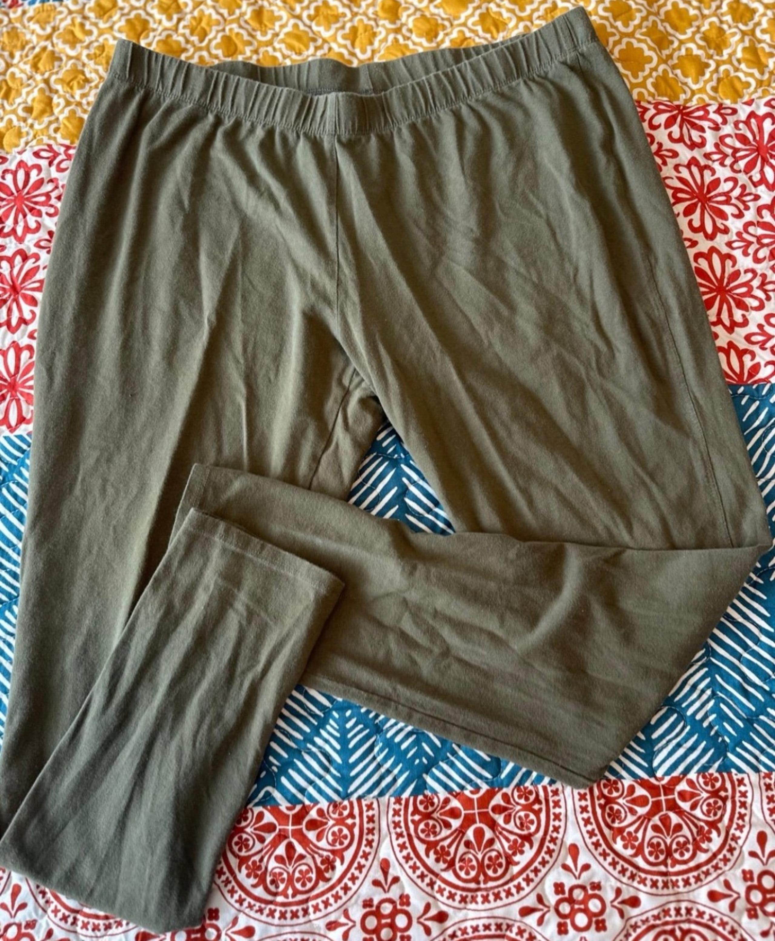 FADED GLORY WOMEN CASUAL LOUNGE GREEN LEGGINGS XL