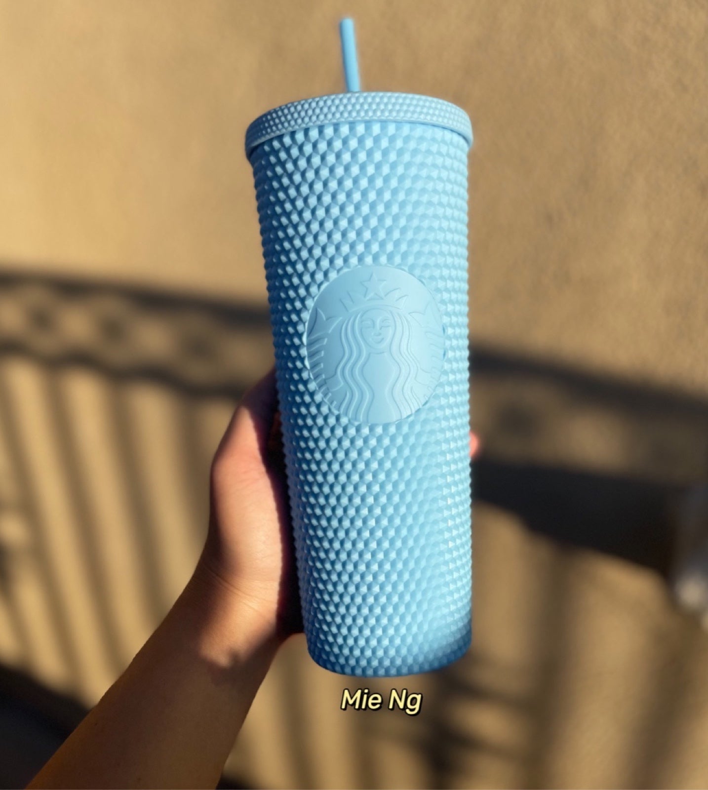 Thailand Matte Blue Sky 2022 Starbucks Tumbler Studded
