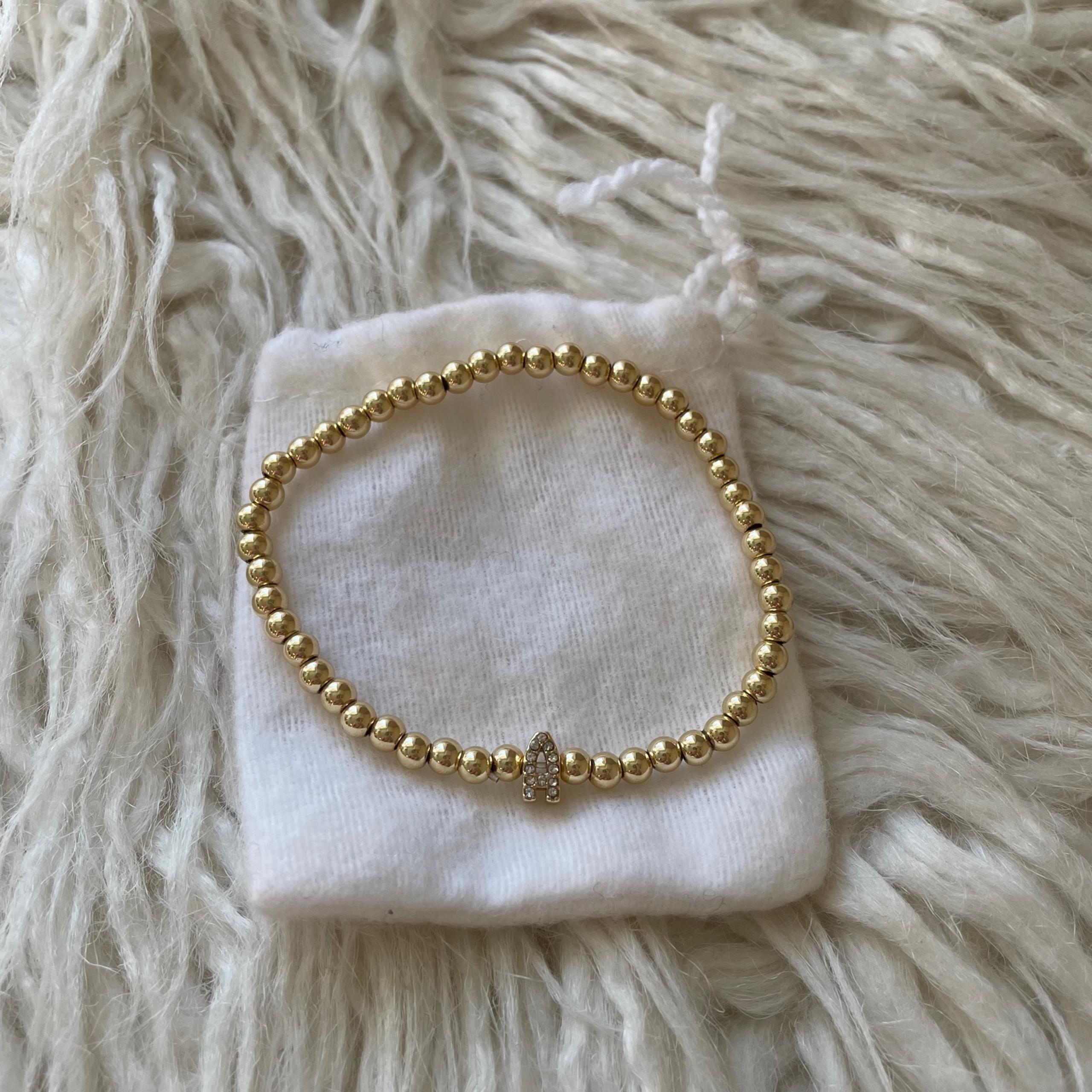 Baublebar | Pisa Pavé Initial Bracelet (Initial A)