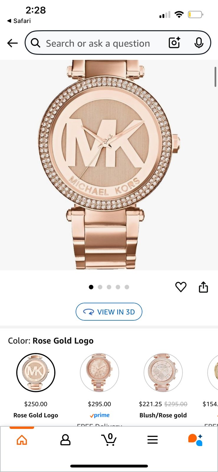 Michael Kors Logo Watch